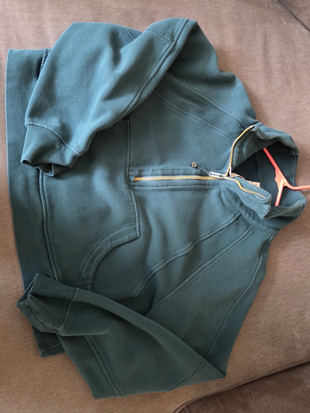 lululemon athletica Teal Half-Zip Hoodie